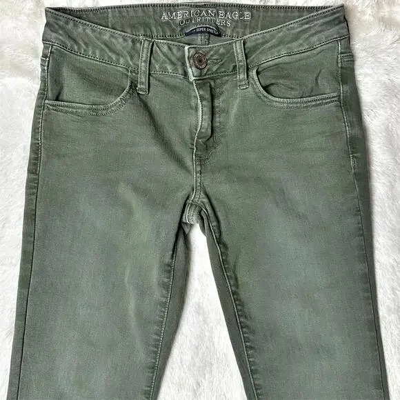 American Eagle Super Low Jeggings Women’s 8L Skinny Jeans - Picture 3 of 8